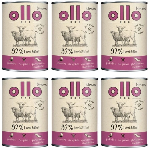 Ollo Umami jagnięcina z wołowiną mokra karma dla dorosłego psa 6x 850g 