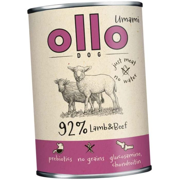 Ollo Umami jagnięcina z wołowiną mokra karma dla dorosłego psa 6x 850g