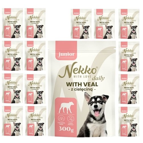 NEKKO DAILY sasz/pies JUNIOR Cielęcina 15x300g