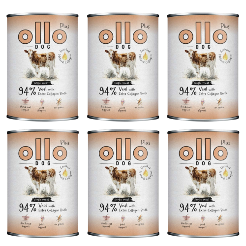 Ollo Plus Dog mokra karma Kolagen Cielęcina 6x400g