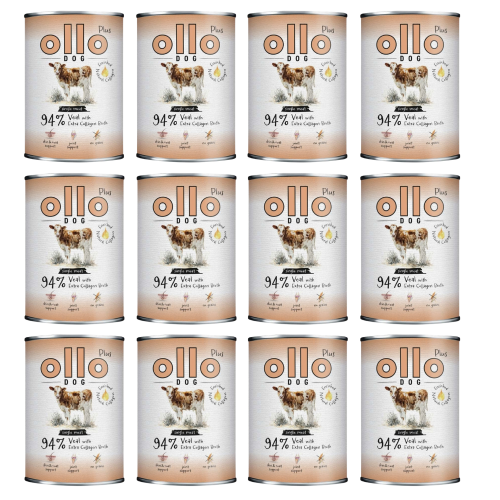 Ollo Plus Dog mokra karma Kolagen Cielęcina 12x400g