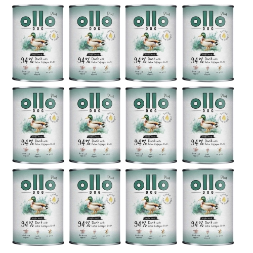 Ollo Plus Dog mokra karma Kolagen Kaczka 12x400g