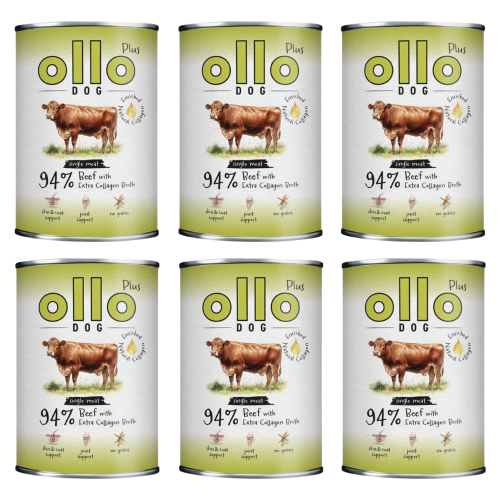 Ollo Plus Dog mokra karma Kolagen Wołowina 6x400g