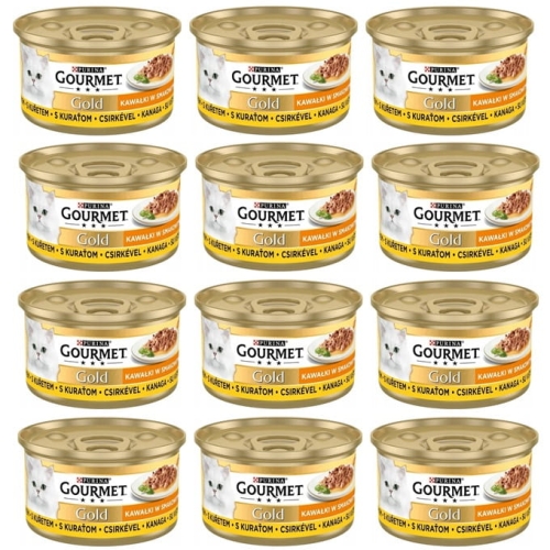 Purina Gourmet Gold Sauce Delights Kurczak 12 x 85g