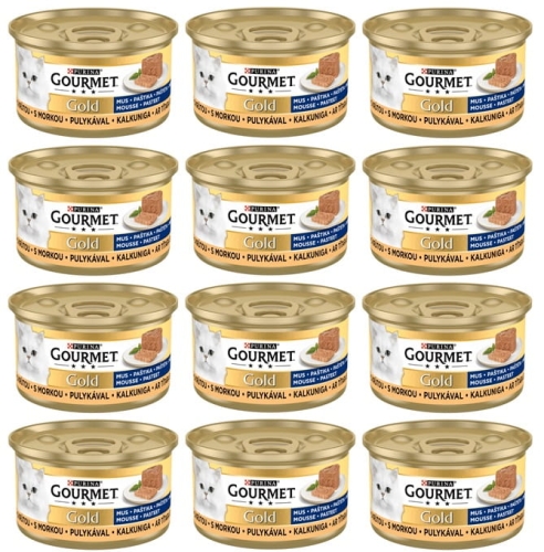 Purina Gourmet Gold Mus z indykiem 12 x 85g