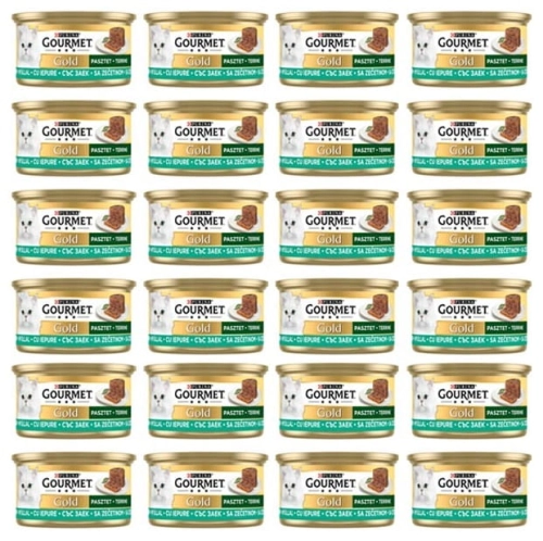 Purina Gourmet Gold Pasztet z kawałkami królika 24 x 85g