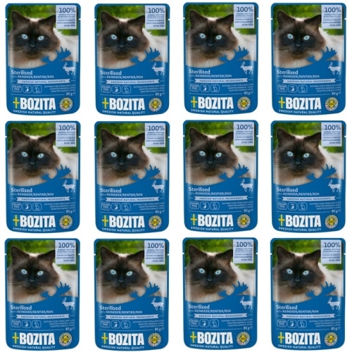 Bozita Indoor Sterilised sos Renifer 12 x 85g