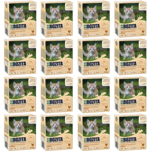 Bozita Kitten Kawałki kurczaka w sosie 16 x 370g