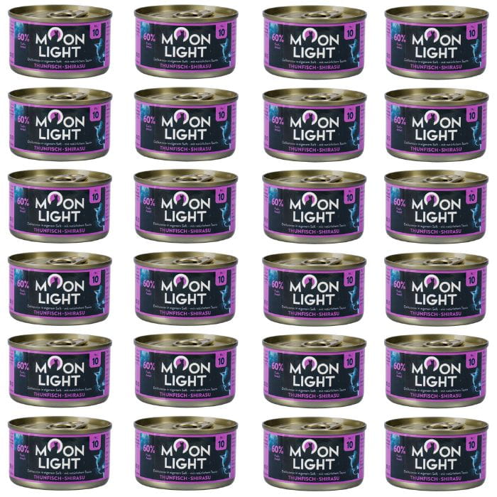 Moonlight Dinner Nr 10 Tuńczyk Shirasu mokra karma dla kota i kociąt 24x 80g