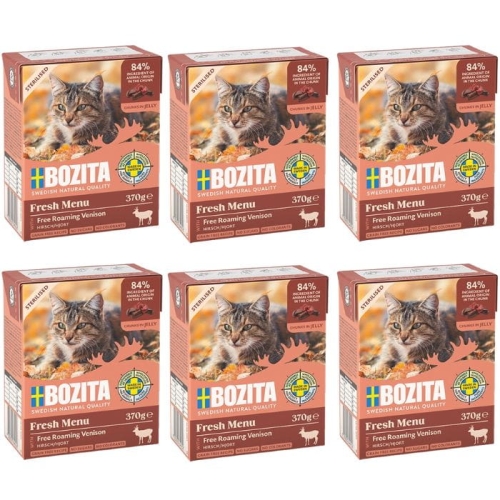Bozita Cat Sterilised z Dziczyzną Kawałki w galaretce 6 x 370g