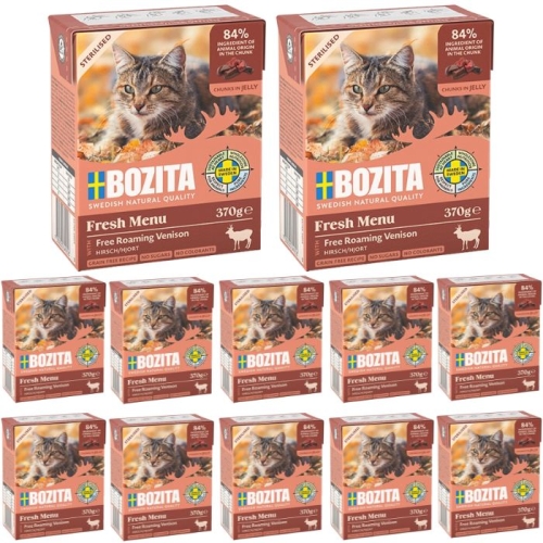 Bozita Cat Sterilised z Dziczyzną Kawałki w galaretce 12 x 370g