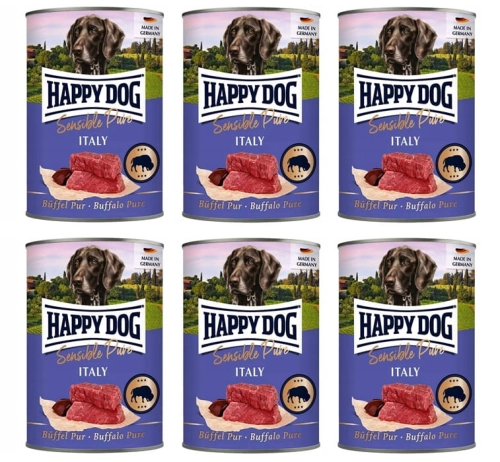 Happy Dog Sensible Pure Italy 100% Bawóła 6 x 400g
