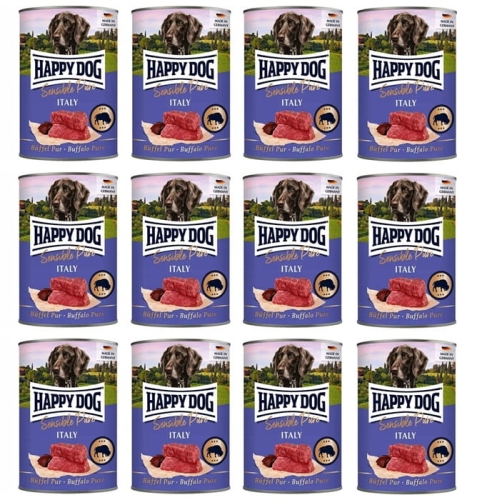 Happy Dog Sensible Pure Italy 100% Bawoła 12 x 400g
