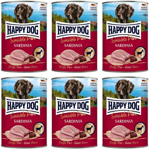 Happy Dog Sardinia Koza 100% 6 x 400g