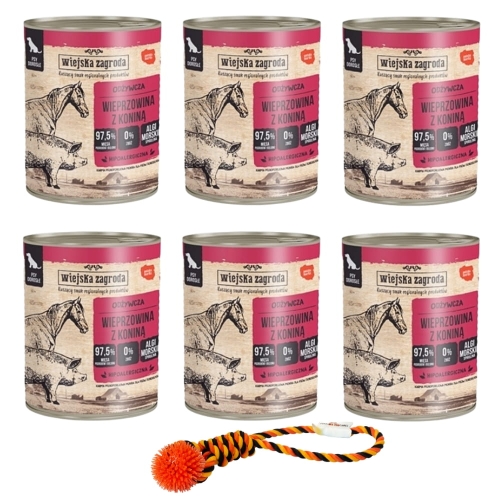 Wiejska Zagroda Wieprzowina z koniną 6 x 800g