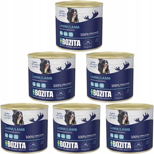 Bozita Pasztet z Jagnięciną 6x625g Bez zbóż
