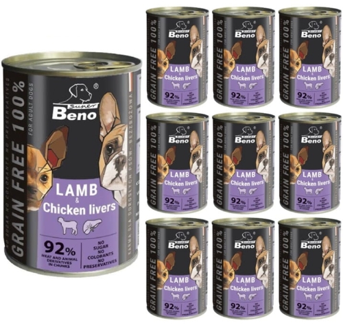 Super Beno Mokra karma dla psa Jagnięcina 10 x 415g