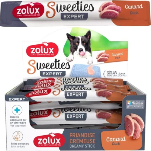 Zolux Przysmak kremowy dla PSA Sweeties z kaczką 48 x 14g