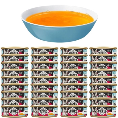 Zupa bulion dla kota z tuńczykiem Voskes Cat soup with Tuna 36 x 50g