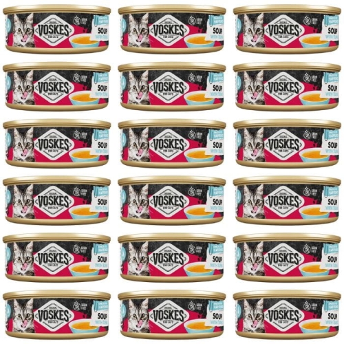 Zupa bulion dla kota z tuńczykiem Voskes Cat soup with Tuna 18 x 50g