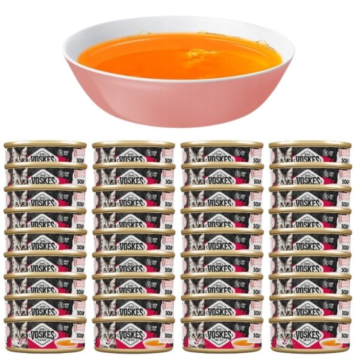 Zupa bulion dla kota z łososiem Voskes Cat soup with Salmon 36 x 50g