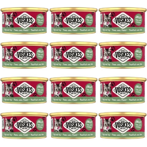 Mokra karma dla kota Voskes TUNA WITH CHICKEN Tuńczyk z kurczakiem 12 x 85g