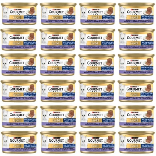 Purina Gourmet Gold Mus z Jagnięciną 24 x 85g Mokra Karma Dla Kota