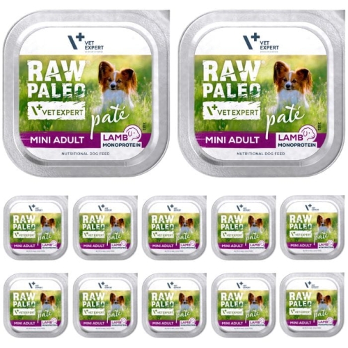 Raw Paleo Pate Mini Puppy Lamb Pasztet dla szczeniąt Jagnięcina 12 x 150g