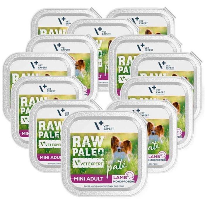 Vet Expert Raw Paleo Mini Puppy monobiałkowa mokra karma dla szczeniąt jagnięcina 12x 150g