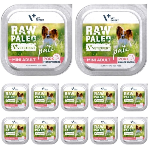 Raw Paleo Pate Mini Adult Pork Pasztet dla psów Wieprzowina 12 x 150g