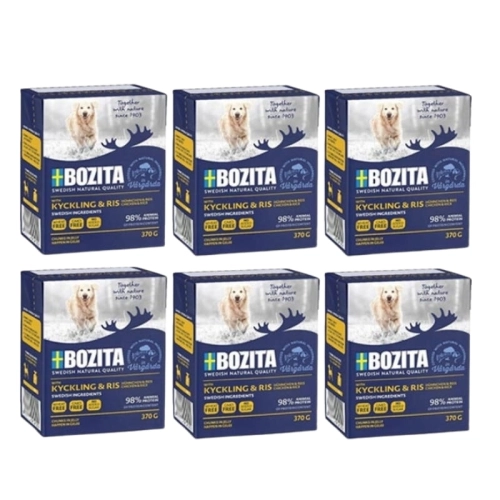 Bozita karma dla psa Kurczak z ryżem 6 x 370g 