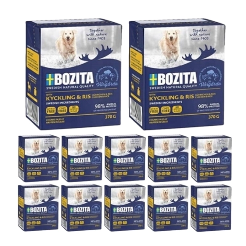 Bozita karma dla psa Kurczak z ryżem 12 x 370g