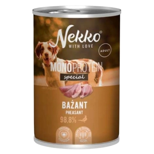 Nekko Mono Adult Mokra karma dla psa Bażant 400g