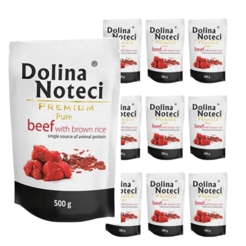 Dolina Noteci Premium Pure Wołowina ryż 10x500g