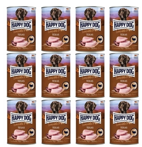 Happy Dog Truthahn Pur 100% mięsa INDYK 12 x 400g