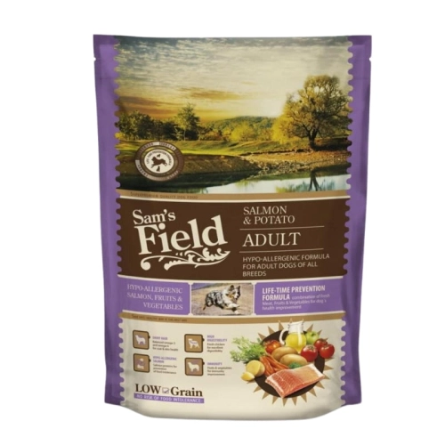 Sam's Field sucha pies Salmon&Potato 800g Adult