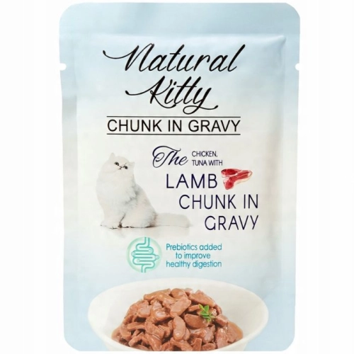 Natural Kitty Premium Mokra karma dla kota Kurczak Tuńczyk Jagnięcina 85g