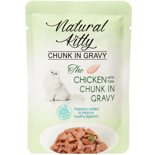 Natural Kitty Premium Mokra karma dla kota Kurczak Tuńczyk Wątróbka 85g