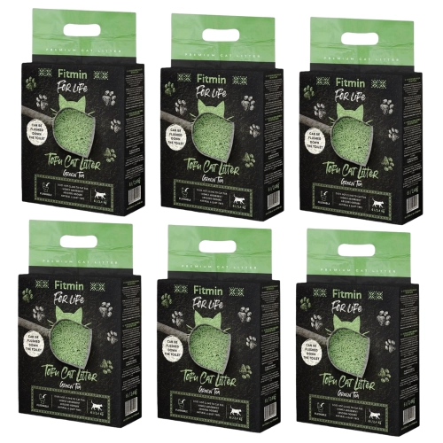 Fitmin For Life Żwirek tofu Ziel. Herbata 6x 6L/2,4kg