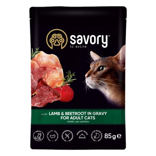 Savory sasz. kot Jagnięcina z burakami 85g sos