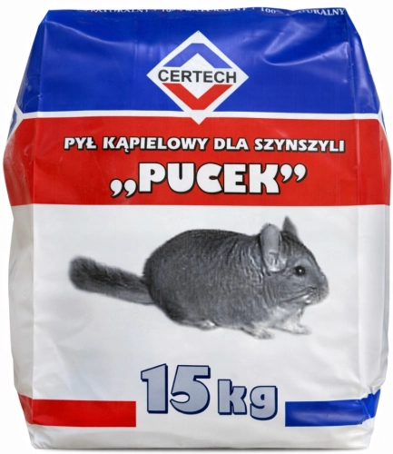 Pucek Pył piasek do kąpieli dla szynszyli 15kg