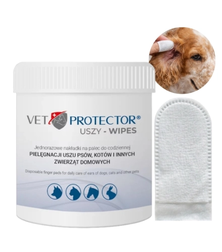 Vet protector Uszy Wipes nakładki 50 szt