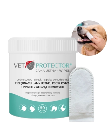 Vet protector higiena jamy ustnej Wipes 50szt