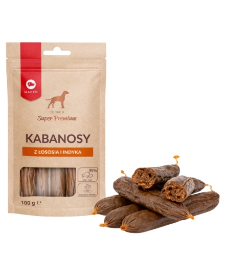 Maced Kabanosy z łososia i indyka 100g