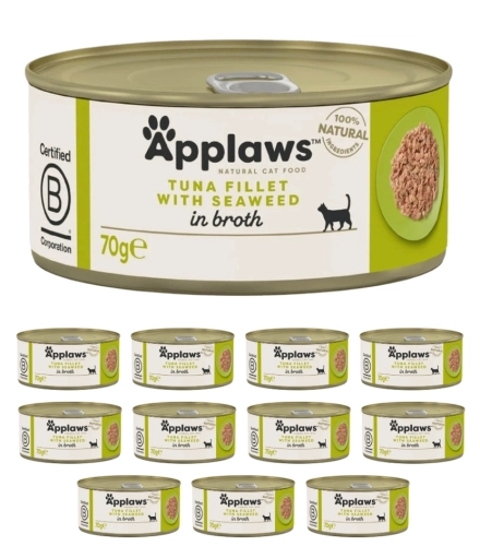 Applaws puszka tuńczyk wodorosty mokra karma dla kota 12x70g