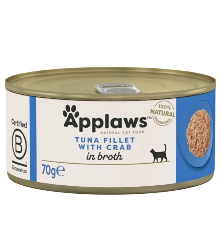 Applaws puszka tuńczyk krab w bulionie mokra karma dla kota 70g