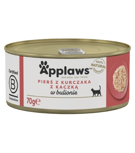 Applaws puszka kurczak kaczka mokra karma dla kota 70g