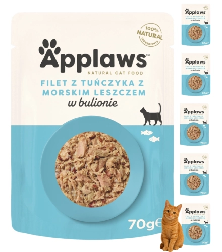 Applaws Selection tuńczyk leszcz saszetka mokra karma dla kota 6x70g