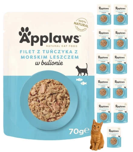 Applaws Selection tuńczyk leszcz saszetka mokra karma dla kota 12x70g