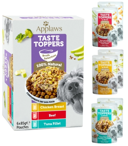 Applaws Pies Topper MULTIPAK mix smak.bulion 6x85g
